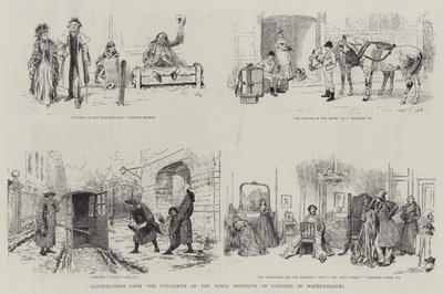 Illustraties uit de catalogus van het Royal Institute of Painters in Water-Colours door Gordon Frederick Browne